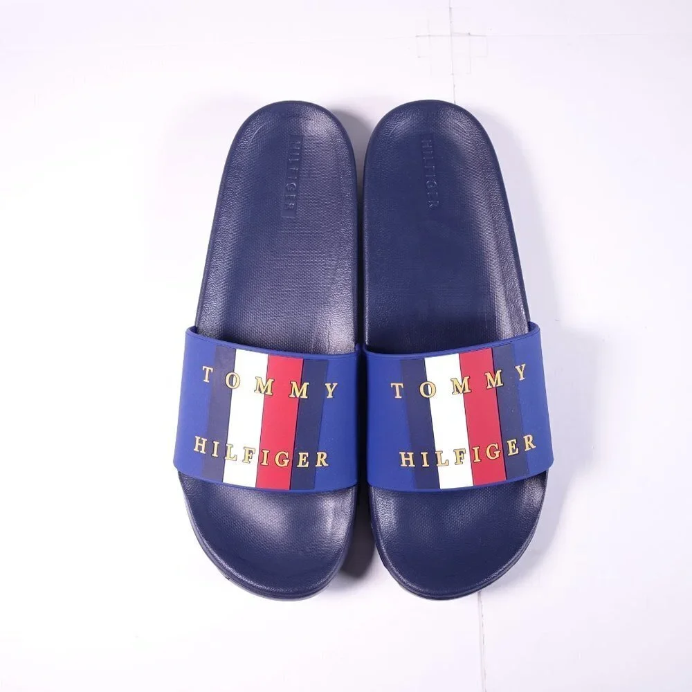 Tommy Hilfiger Ramen Slide Sandals Medium Blue